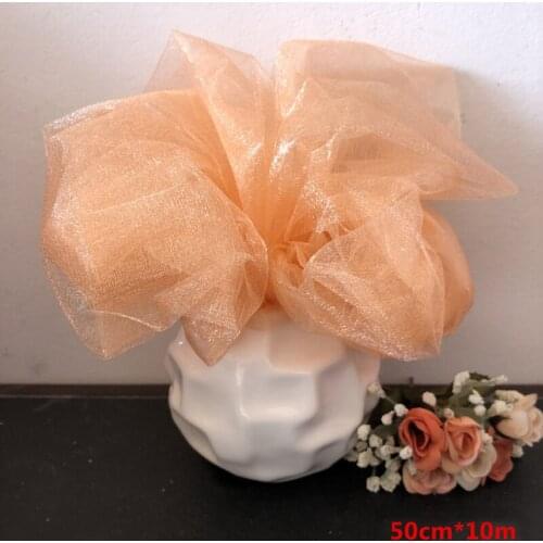 10m Multicolor Bling Gauze Snow Yarn For DIY Flower Bouquet Gifts Packaging Home Festive Party Wedding Venue Decoration Supplies