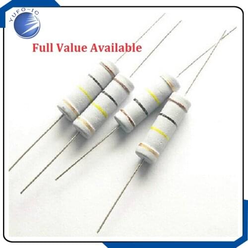 10PC 5W 5% Full Value Carbon film resistor Metal Oxide 0123456789R/K/M 0.1.2.3.4.5.6.7.8.9 R K M 0 1 2 3 4 5 6 7 8 9 Ohm