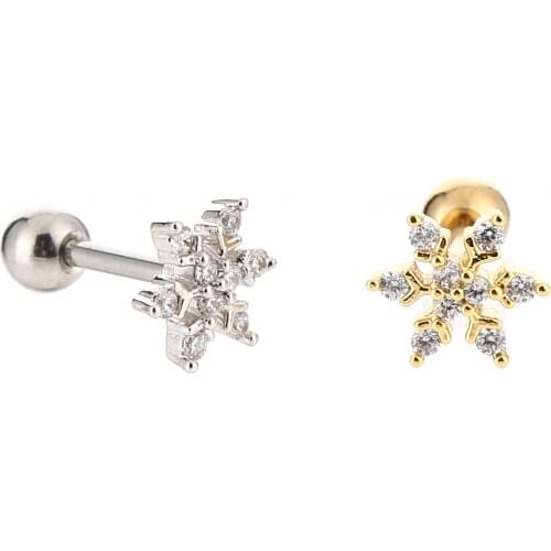 10pcs Free Shippment Stainless Steel CZ Ear Helix Bar Cartilage earring tragus ring Earring Ear Studs e Hot