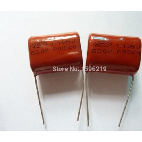 10pcs CBB 105 630V 105J CBB21 1uF 1000nF P22 Metallized Polypropylene Film Capacitor