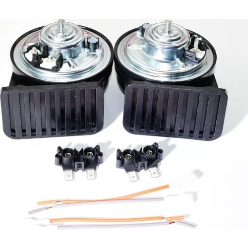 2 Pcs Car Horn High Low Vibro Tone For Passat B6 CC Rabbit Golf 6 A4 Octavia Seat Leo/n1K0951221AB