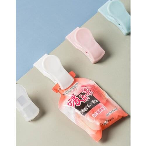 4 Pack Refrigerator Sauce Bag Storage Box Mustard Sauce Bag Storage Box Refrigerator Hook Food Clip Sealing Clip Home Bag Clips