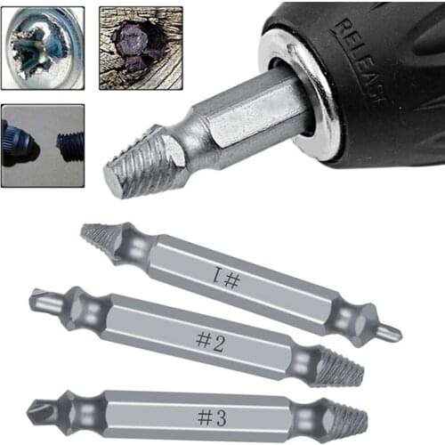 5 Pcs Damaged Screw Extractor Drill Bit Set Stripped Broken Screw Bolt Remover Extractor EBolt Stud Remover Repair Tools