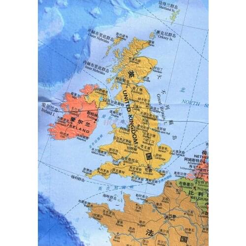 Europe map Chinese and English map World hot countries map Europe Europe travel map