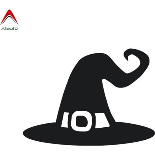 Aliauto Cretive Car Sticker Witch Hat Automobiles Motorcycles Decoration Personality Reflective PVC Decal Waterproof,20.5cm*15cm