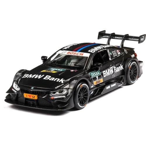 1:32 Diecast Alloy Car Model Toys For Bm M4 With Pull Back Function Electronic Toy With Simulation Light And Music For Kid Gift