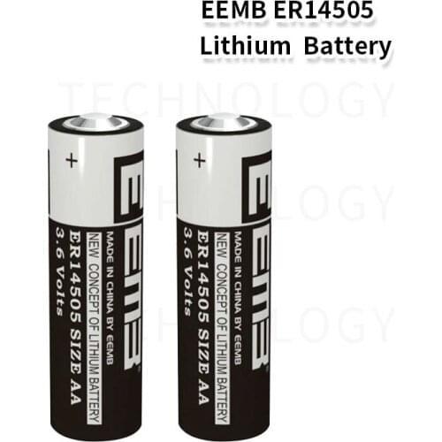 2PCS/lot EEMB ER14505 AA 3.6V 2400mAh Lithium Battery Brand New,Patrolling rod lithium battery PLC instrument battery