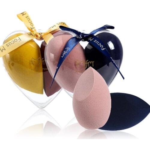 Love Water Droplets Makeup Sponge Water Drop Gourd Make up Puff Cosmetics Puff Blender Set Hydrophilic Foundation Face Sponge