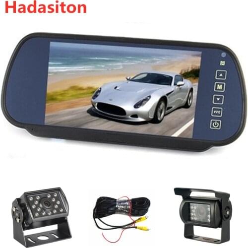 7 inch TFT LCD screen Car monitor Rearview Mirror Monitor reversing parking assistant,Car camera optional