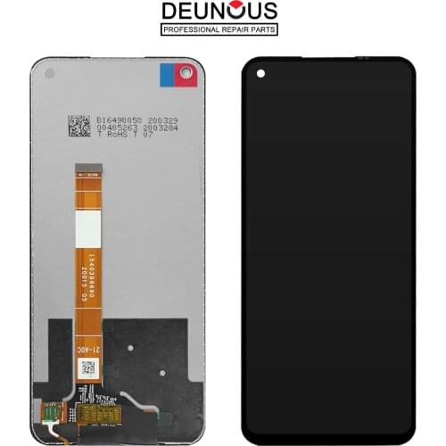 Original Black 6.5 inch For Oppo A52 2020 CPH2061 CPH2069 LCD Display Touch Screen Digitizer Assembly Replacement With Frame