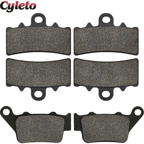 Cyleto Motorcycle Front Rear Brake Pads for BMW G 310R G310R G 310 R 17-18 G310 GS G310GS G 310 GS 2017 2018 C400X C 400 X 2018
