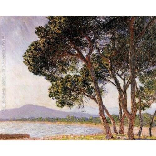 Beach In Juan Les Pins by Claude Monet Reproduction oil painting Canvas art Handmade High quality