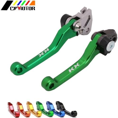 Motorcycle CNC Dirt Bike Foldable Brake Clutch Levers Handle For KAWASAKI KX65 KX85 KX125 KX250 KX250F 2004 KX 65 85 125 250