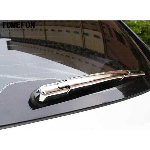 TOMEFON Car Styling For PEUGEOT 308 2014 2015 2016 ABS Chrome Rear Tail Window Windscreen Windshield Wiper Moulding Trim 3pcs