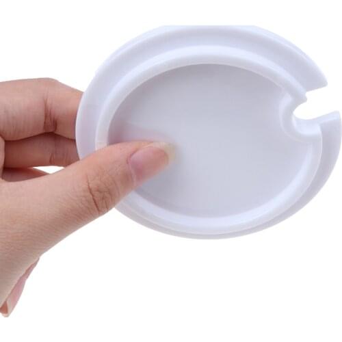 Universal Food Grade Silicone Cup Cover Lid With A Notch Dust-proof Lid For Cup Water Bottle