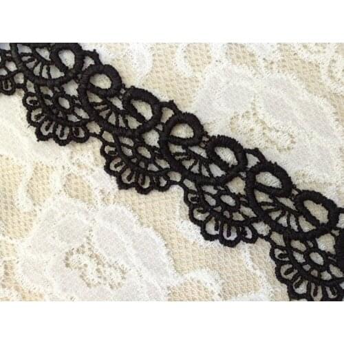 3cm High Quality Water Soluble Embroidered Lace,wedding dress bridal and skirt lace trimming,XERY14223