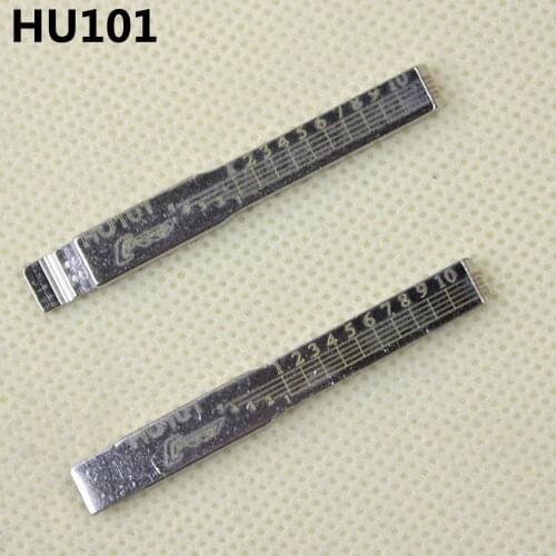 10PCS/LOT HU101 Engraved Line Key Blank NO.38 For Ford Jaguar Fiesta Volvo XC60 S40 Land Rover Scale Shearing Teeth Key Blade