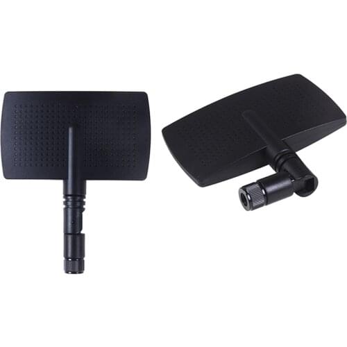 1Pc Black 2.4GHz Radar Shape 10dBi Directional WIFI Antenna RP-SMA For Wireless Router Radar Routing Signal Enhancement Antenna
