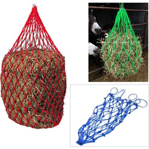 4.5MM Thick High Quality Yarn Horse Donkey Feeding Bag Hay Forage Bag Net Horse Hay Feeder Horse Equipment Farm Supplies