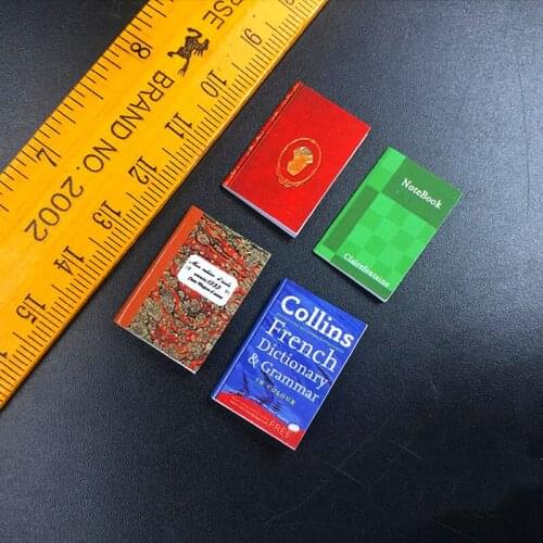 4PCS/Set 1/6 Scale English books Models for 12''Figures Scene Accessories