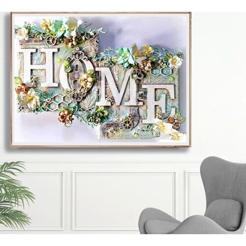 5D DIY Diamond Painting HOME Full Square/Round Flower Diamond Embroidery Landscape wall Decoration Diamond Art