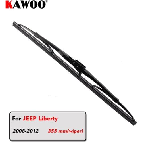 KAWOO Car Rear Wiper Blades Back Window Wipers Arm For JEEP Liberty Hatchback (2008-2012) 355mm Auto Windscreen Styling
