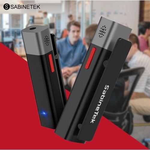 SABINETEK SmartMike Wireless Bluetooth Microphone Real-time Radio Noise Reduction Short Video Vlog Recording Device For Vlogger