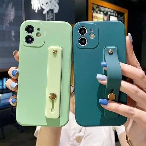 Fabulous Liquid Silicone Wrist Strap Phone Holder Case For Samsung A52,A72 Phone Holder Cover For Samsung A42 5G,A32 5G