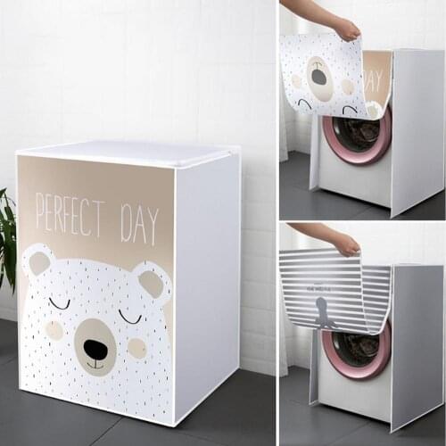 Washing Machine Cover Sunscreen Waterproof Fully Automatic Drum/Flip Washing Machine Dust Cover Sub-washing Machine Cover