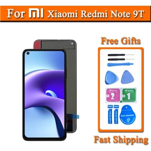 6.53 inches Screen For Xiaomi Redmi Note 9T LCD Touch Screen Digitizer Panel Assembly For J22 Display Replacement Phone Parts