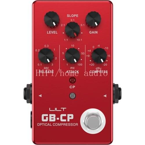 LILT electric guitar bass compression effect, electric guitar stomp, GB-CP compression effect, can for any musical instrument
