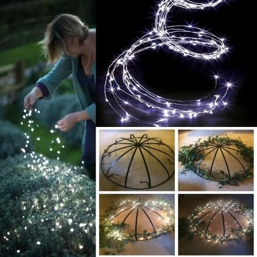 2x14cm Led Fairy String Light Vines 5/10/14 Branch Battery/ Solar Operated Waterproof for Xmas Wedding Party DIY Decoration