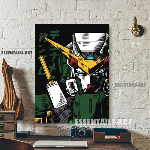 Gundam Dynames Design Canvas Wall Art Painting Decor Poster Bedroom study studio print Living kid Room Home Decoration Prints