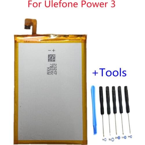 +Tools ! New 6080mAh Replacement Battery For Ulefone Power 3 3S 6.0inch MTK6763 smart phone