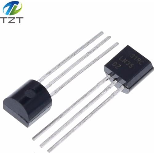 1pcs/lot Integrated Circuit LM35DZ TO-92 LM35 Precision Centigrade Temperature Sensor For IC Low Impedance In Stock