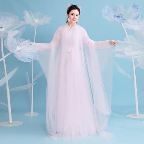 Chinese Traditional Hanfu Costume Women Hanfu Dress Fairy Dress Ancient Han Dynasty Princess Clothing Festival Outfit SL4746