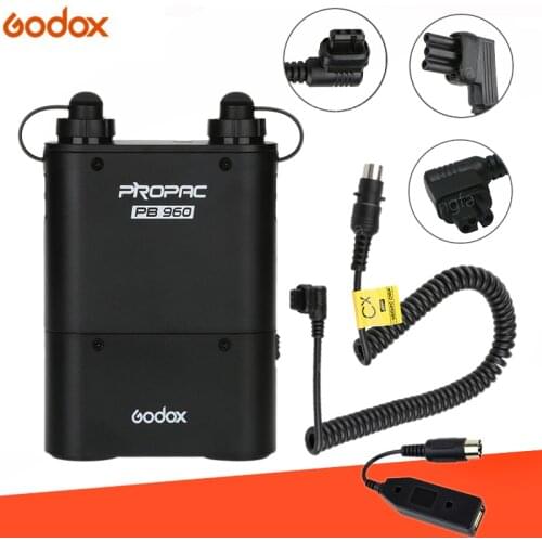 Godox PB960 Kit black Flash Speedlite Power Battery Pack 4500mAh+PB-USB Cable for Nikon canon Yongnuo Godox Sony Flash Speedlite