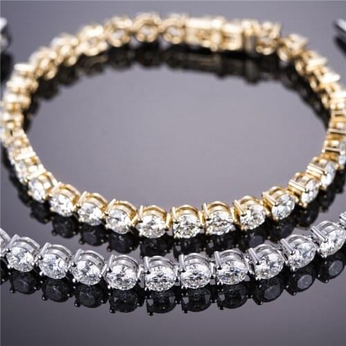 MS-307 HPHT Lab Growm Diamond Tenise Bracelet 4.2mm GH SI 10K Gold Jewelry Customize
