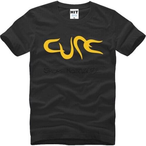 T-sihrt 3d New arrival The Cure Men T Shirt Short Sleeve Cotton Cool Printed T-shirt Rock Punk Tops Tee ROBER SMITH T-shirt