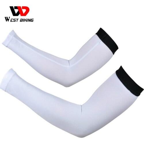 WEST BIKING Breathable Quick Dry UV Protection Bike Sports Arm Sleeve Bicycle Cycling Arm Warmers Cycle Oversleeve Armwarmer