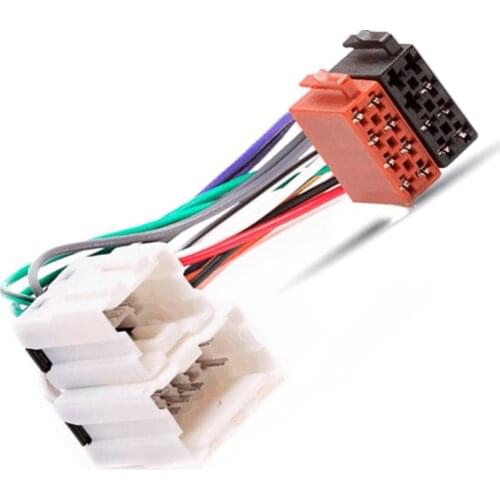 Msanzeo New Radio Stereo ISO Standard Wiring Harness for Nissan Navara D21 D22 Pulsar N15 N16 XTrail T30 T30II Pathfinder WX