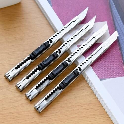 Small portable art knife stainless steel tool knife metal office stationery hand-cut paper knife