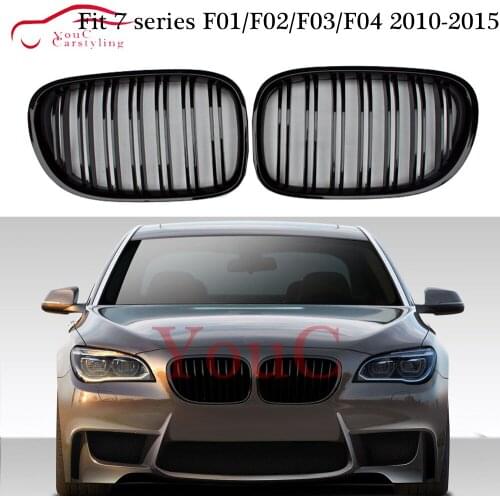 F01 Front Kidney Grille Hood Bumper Grills Mesh for BMW 7 Series F01 F02 F03 F04 4-door Sedan / Saloon 740i 750i 760i