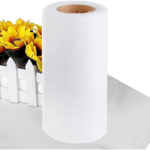 Transparent Tulle Roll for Wedding Birthday Party Dress Decoration 15cm*100Y