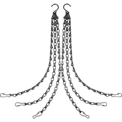 Garden Basket Iron Hanging Chains Ceramic Flower Pot Hanging Basket Chain