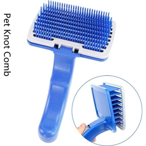Self Cleaning Pet Dog Comb Hair Remover Pet Hair Shedding Comb Pet Dog Cat Brush Dog Grooming Slicker Brush Brosse Chien