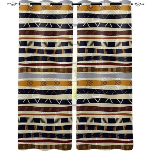 Pattern Texture African Style Living Room Curtain Bathroom Kitchen Decor Window Curtain Panels Window Curtains Front Room Girls