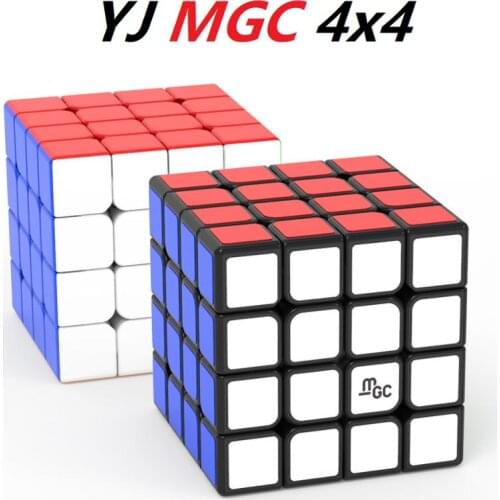 YJ MGC 4x4x4 Magnetic Magic Cube Toys Magnetic Version MGC 4x4 Speed Puzzle Cube Yongjun 4M Toys Cubo Magico