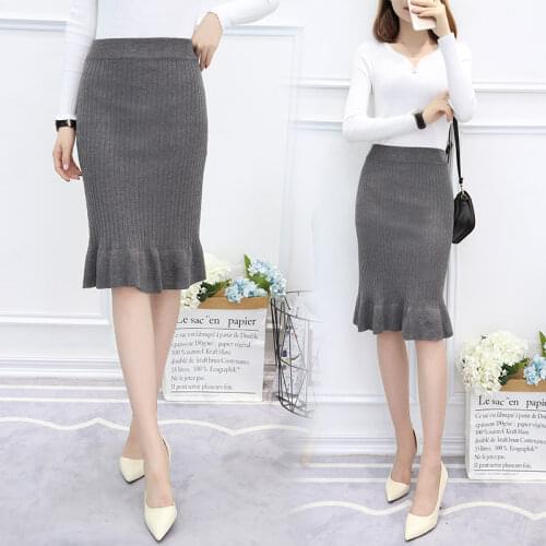 Женские трикотажные юбки YUQI China At AliExpress