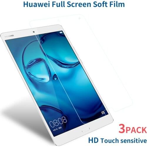 3pcs Tablet Protective PET Film for Huawei MediaPad M2 M3 Lite Pro 8.0 8.4 10.1 Inch Screen Protector Tablet Film (Not Glass)
